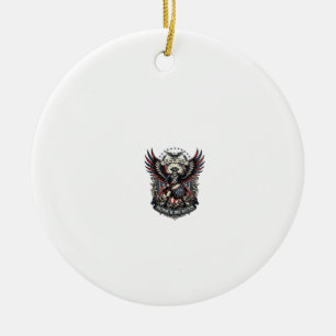 Patriotic Drummer Of Liberty Music Rock Metal Patr Ceramic Tree Decoration
