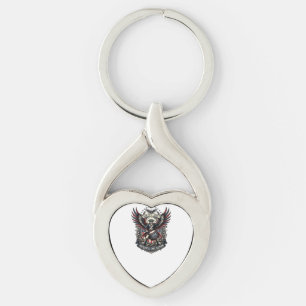 Patriotic Drummer Of Liberty Music Rock Metal Patr Key Ring
