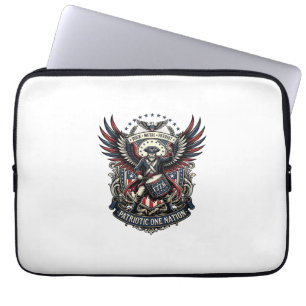 Patriotic Drummer Of Liberty Music Rock Metal Patr Laptop Sleeve