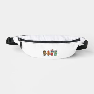 Patriotic Duck and Hot Dog Vintage Vector Shirt_1 Bum Bags