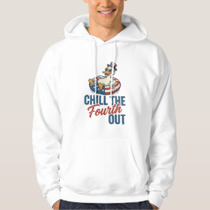 Patriotic Duck Fourth of July Floatie Shirt Design