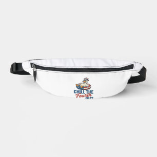 Patriotic Duck Fourth of July Floatie Shirt Design Bum Bags