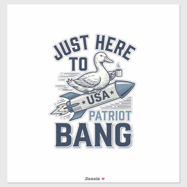 Patriotic Duck Rocket Vintage Vector Shirt Design_ (Sheet)