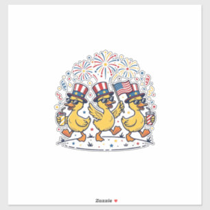 Patriotic Duck Trio Vintage 4th of July Shirt Desi