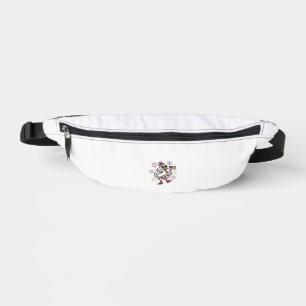 Patriotic Duck Vintage Engraving T-Shirt Design_1 Bum Bags