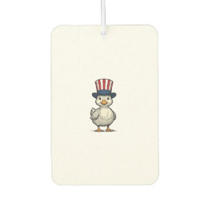 Patriotic Duckling Vintage 4th of July Shirt Desig Car Air Freshener