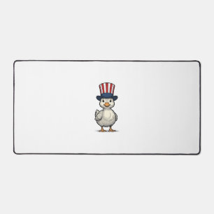 Patriotic Duckling Vintage 4th of July Shirt Desig Desk Mat