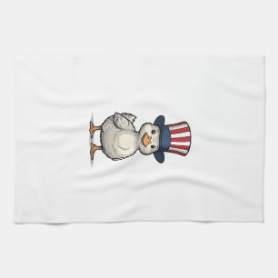 Patriotic Duckling Vintage 4th of July Shirt Desig Tea Towel