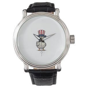 Patriotic Duckling Vintage 4th of July Shirt Desig Watch