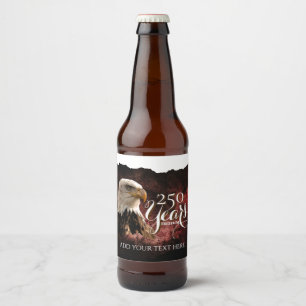 Patriotic Eagle 250 Years Beverage Label