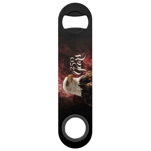 Patriotic Eagle 250 Years Bottle Opener (Front)