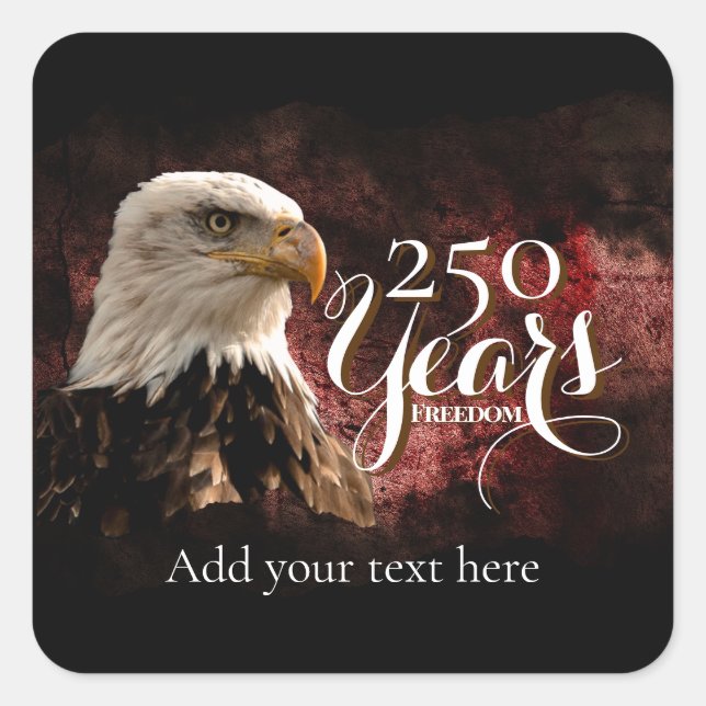 Patriotic Eagle 250 Years Sticker (Front)