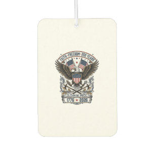 Patriotic Eagle 250 Years Vintage Freedom Car Air Freshener
