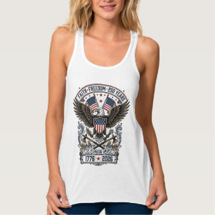Patriotic Eagle 250 Years Vintage Freedom Singlet