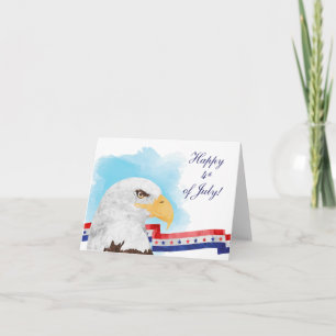 Patriotic Eagle 4th of July Card