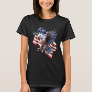 Patriotic Eagle 4th of July Men Women USA Patrioti T-Shirt