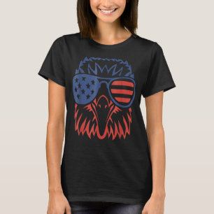 Patriotic Eagle 4th Of July Usa American Flag Meri T-Shirt