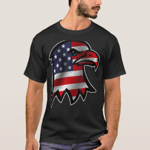 Patriotic Eagle 4th Of July Usa American Flag T-Shirt