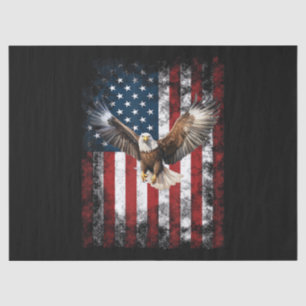 Patriotic Eagle 4th of July USA American Flag Tissue Paper