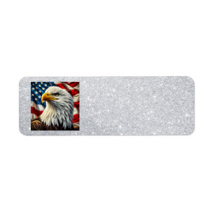 Patriotic Eagle Address Labels
