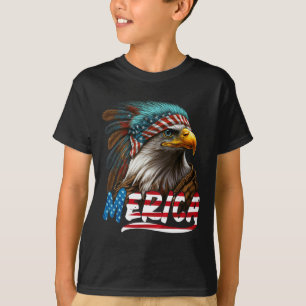 Patriotic Eagle American Flag 4th Of July Merica 2 T-Shirt