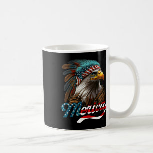 Patriotic Eagle American Flag 4th Of July Merica  Coffee Mug