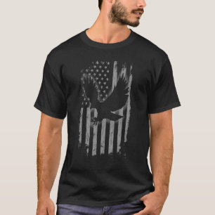 Patriotic Eagle American Flag Cool Wild Animals  2 T-Shirt