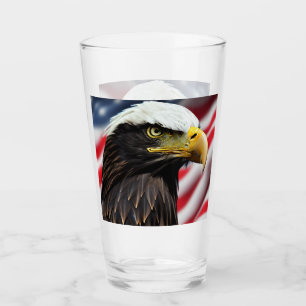 Patriotic/Eagle/American/USA  Glass