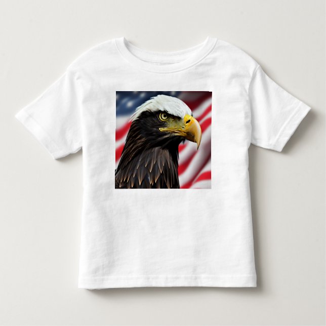 Patriotic/Eagle/American/USA  Toddler T-Shirt (Front)