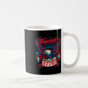 Patriotic Eagle And 1776 Banner Independence Desig Coffee Mug