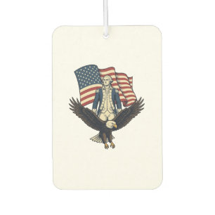 Patriotic Eagle and Colonial General Vintage Vecto Car Air Freshener