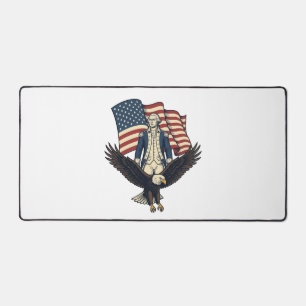 Patriotic Eagle and Colonial General Vintage Vecto Desk Mat