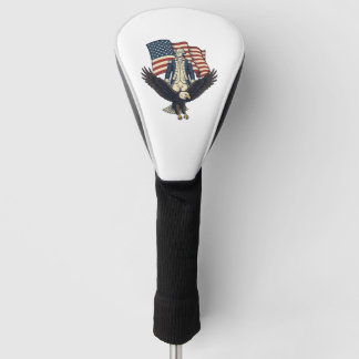 Patriotic Eagle and Colonial General Vintage Vecto Golf Head Cover