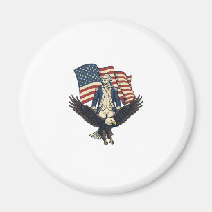 Patriotic Eagle and Colonial General Vintage Vecto Magnet