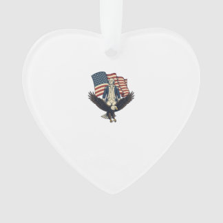 Patriotic Eagle and Colonial General Vintage Vecto Ornament