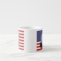 Patriotic  Eagle and USA Flag
