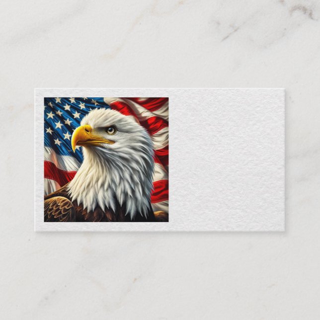 Patriotic Eagle Business Cards (Front)