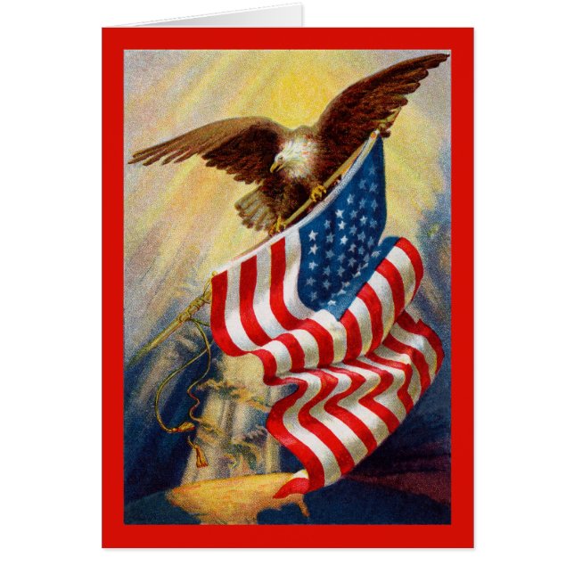 Patriotic Eagle Card (Front)