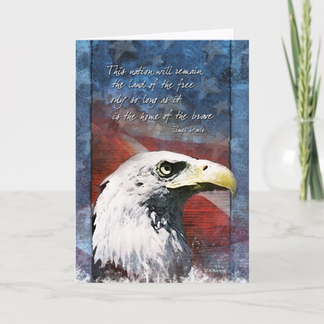 Patriotic Eagle Card (Front)