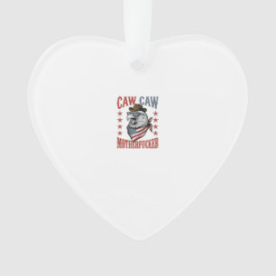 Patriotic Eagle Caw Caw Vintage Funny Shirt Design Ornament