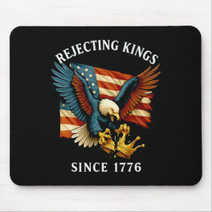 Patriotic Eagle Crown 4th Of July Rejecting Kings Mouse Pad