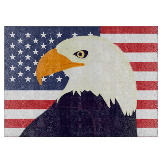 Patriotic Eagle Cutting Board (Front)