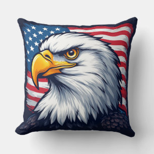 Patriotic Eagle Design Patriotic Gift Idea Cushion