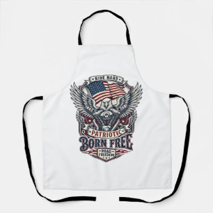 Patriotic Eagle Engine Biker Road Freedom Patriot Apron
