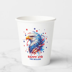 Patriotic Eagle Fireworks Paper Cups
