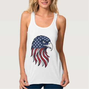 Patriotic Eagle Flag Vector Design for White Shirt