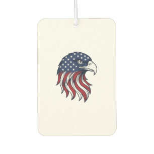 Patriotic Eagle Flag Vector Design for White Shirt Car Air Freshener