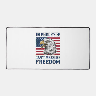 Patriotic Eagle Freedom Quote Vintage Vector Shirt Desk Mat