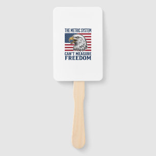 Patriotic Eagle Freedom Quote Vintage Vector Shirt Hand Fan