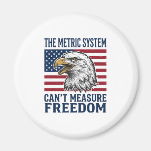 Patriotic Eagle Freedom Quote Vintage Vector Shirt Magnet